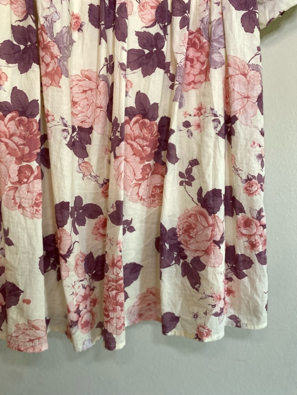 Trixxi Floral Puff Sleeve Mini Dress Size Large Romantic Boho Cottagecore - Picture 6 of 16